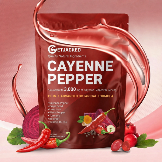 Support Vascular Function with GetJacked Cayenne Softgels 90
