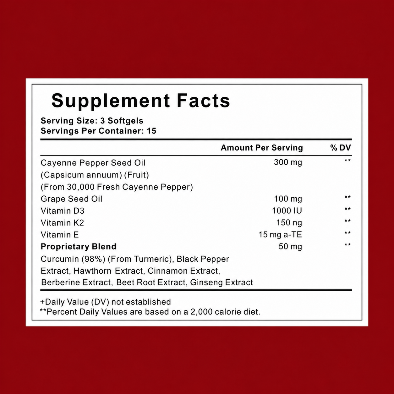 Support Vascular Function with GetJacked Cayenne Softgels 45